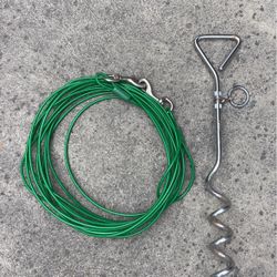 Grip Stake With Cable Extension (leash)