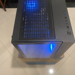 Diypc Argb Q3 BK W/3 Argb Fans USB 3.0 Dual Tempered Glass Panels 