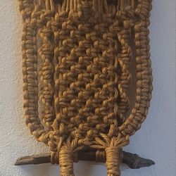 1970s Macrame Owl