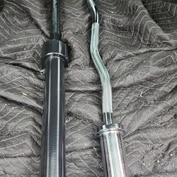 Olympic Barbell and EZ Curl Bar