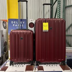 Delsey Accelerate Luggage Set In Red