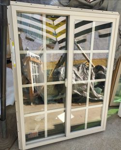 ➿️ JELDWEN 7050V VINYL SLIDING WINDOW LEFT HAND, 48"Hx36"W, Sand #7050