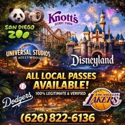 Knotts Disneyland Universal Studios Lakers Dodgers 