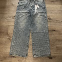 Purple Jean Stones all over 🔥