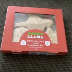 Brand New Mondo Llama Paint Your Own Ornaments Kit