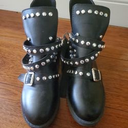 Stud Strap Boots