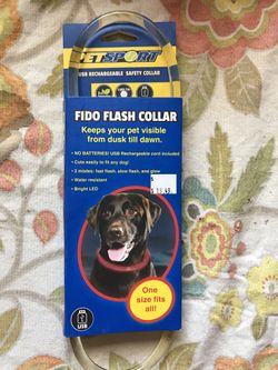 Dog flash LED collar