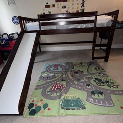 Twin Size Loft Bed With Mattress 