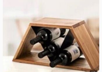 Wooden wine rack