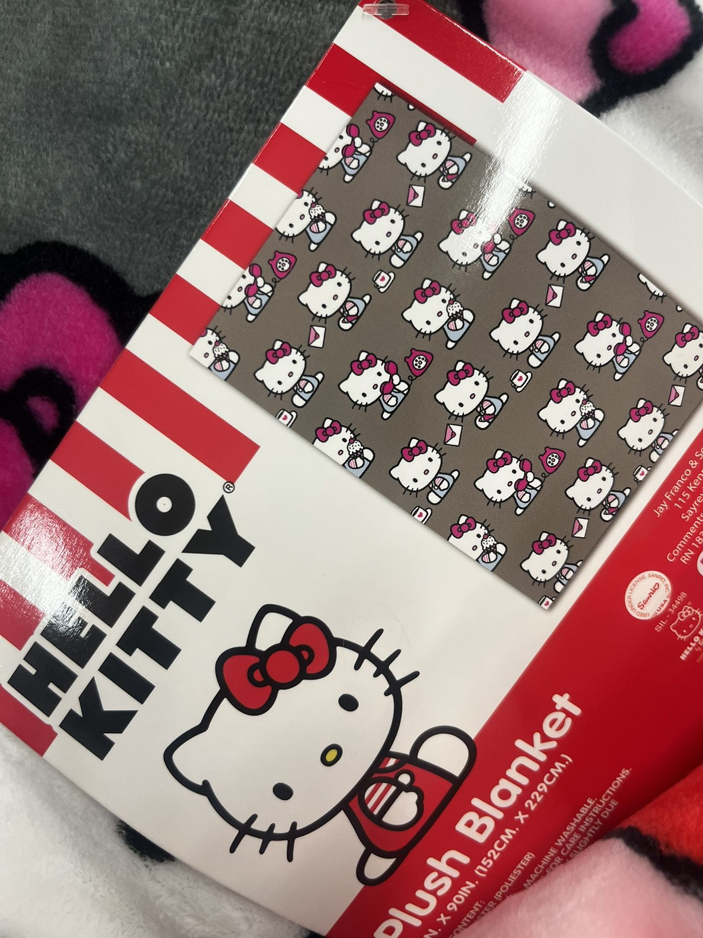 Hello Kitty Plush Throw 