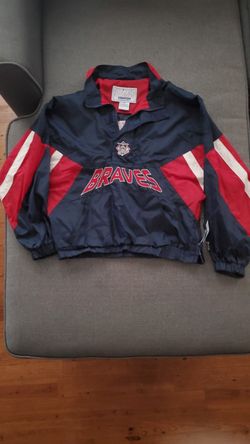 Atlanta Braves half zip windbreaker