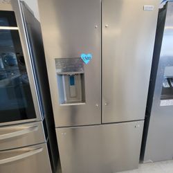 Stainless Steel French Door Refrigerator New Scratch And Dent With 6months Warranty 