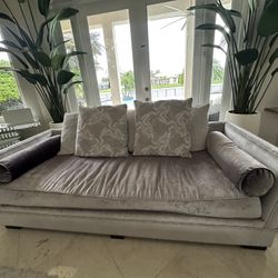 Grey/ Silver modern Sofa 
