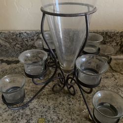Glass candle Holder 