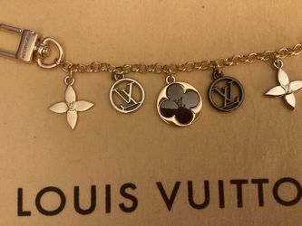 Designer bag charms gold link
