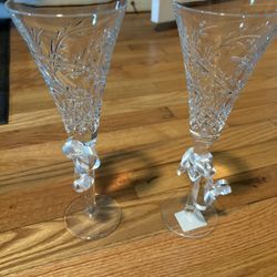 Waterfront Crystal Toasting Flutes