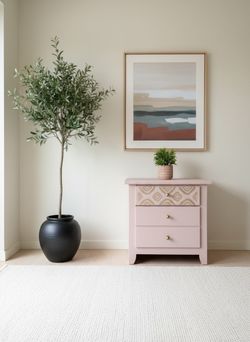 Solid nightstand/end table