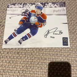 Connor McDaniel Signed Photo /25 NHL Official Licensed 