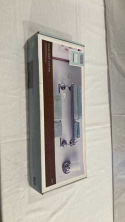 Towel shelf with bar
