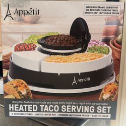 Appétit Heated Taco Serving Set