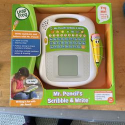 Leap Frog Mr. Pencils Scribble & Write- New