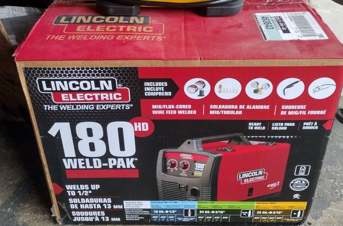 LINCOLN WELDER 180HD (BRAND NEW IN BOX)