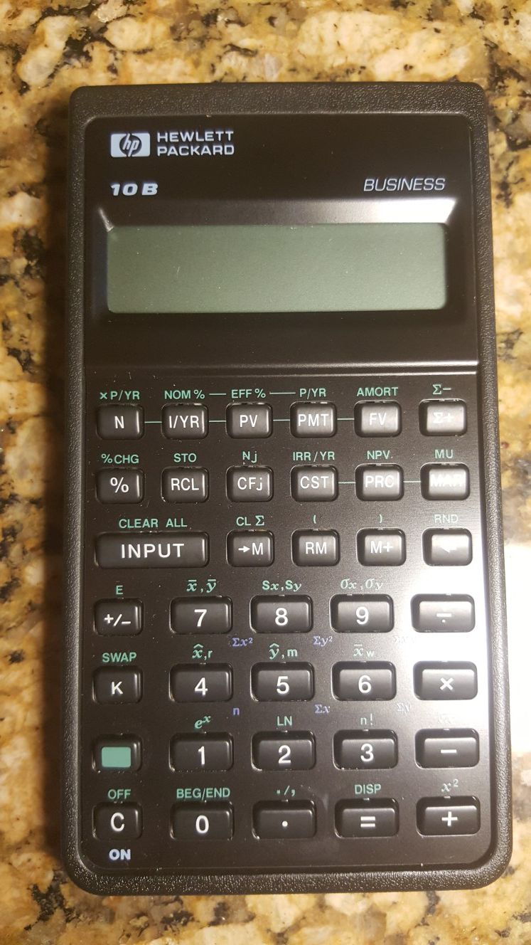 Hewlett Packard 10B Business calculator