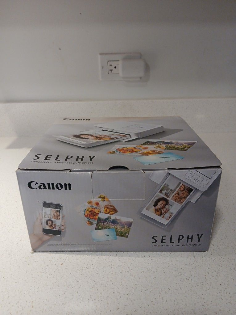 The Black Canon SELPHY CP1500 Wireless Compact Photo Printer is a portable mobile printer that uses dye sublimation technology to produce high-quality