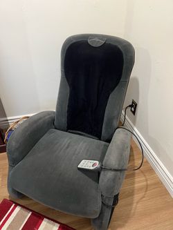 Gray Electric Massage Chair with Remote