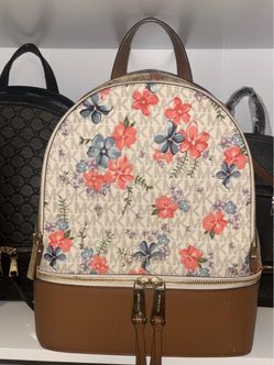 Michael Kors floral backpack medium