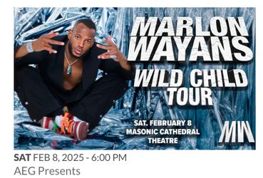 Marlon Wayans 2/8 6pm $75 Pair Of Floor Seats