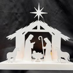 3-D Printed Nativity Scene 