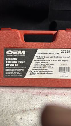 Alternator de coupler pulley service kit