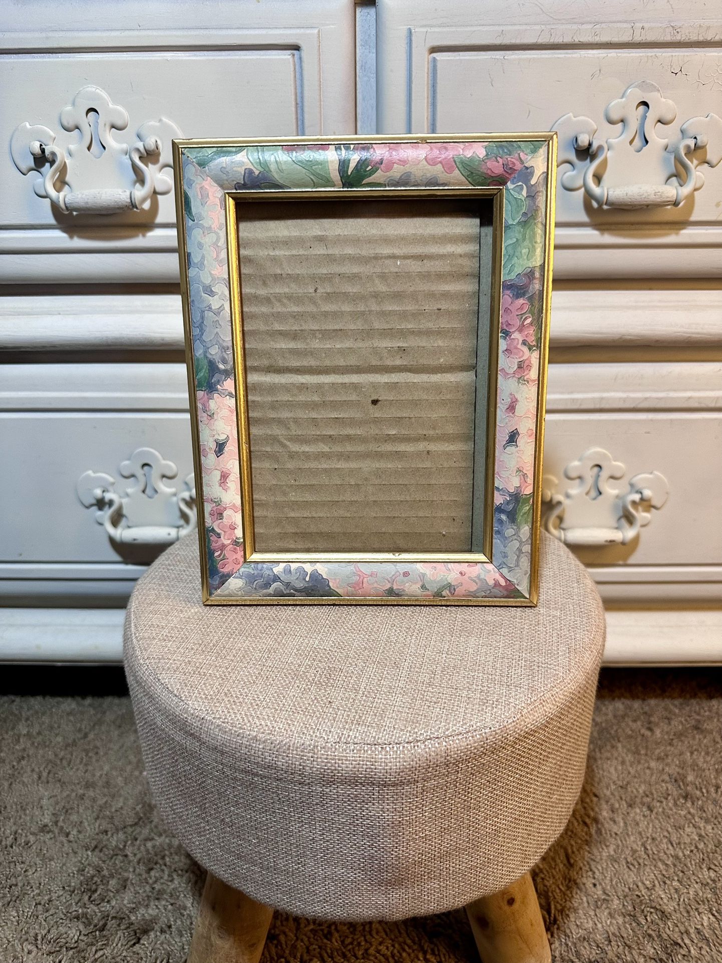 Vintage Floral Picture Frame