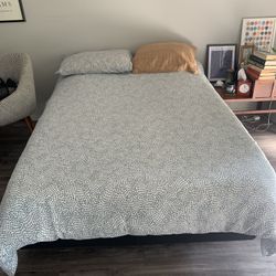 Full Sized Bed, Box Spring And Bed Frame