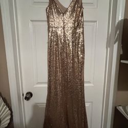 Gold  Dress 