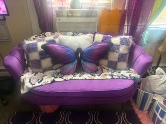 Purple love seat