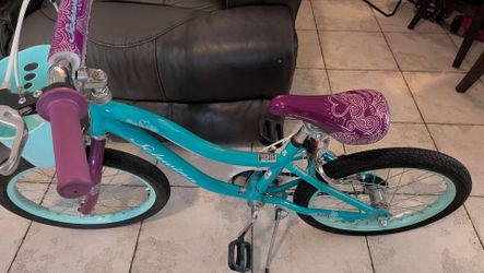 Schwinn Elm Kids Bike Teal and Purple