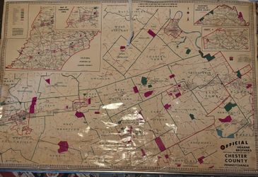 Official Map of Chester County, PA.