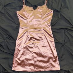 Shane Justin Baby Pink Silk Mini Dress Size XS