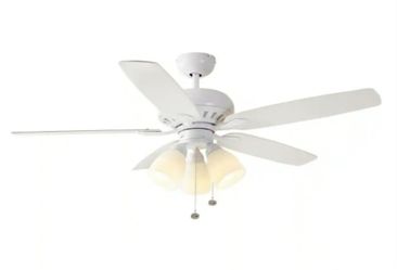 White ceiling fan