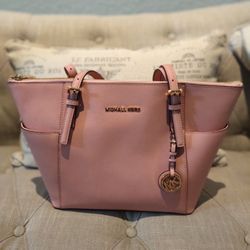 Michael kors Top Zip tote Pale Pink New