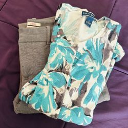 Combo $10 Karen Scott Cardigan Merona Slacks