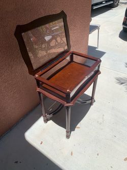 Glass Wood Table