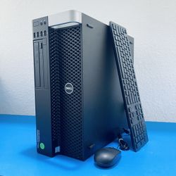 Dell Precision T5810 / 14-Core 2.40GHz Xeon / 64GB DDR4 / NEW 1TB NVMe SSD / 2GB NVidia P600 / Win 11 Pro