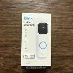 NEW 📷 Amazon Blink Wi-Fi Video Doorbell Camera - White (Wired and Battery)