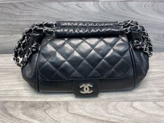 Chanel Vintage 90s Accordion Quilted Flap Lambskin Handbag (160206-1)