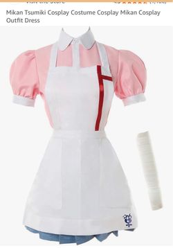 Brand New Mikan Tsumiki Cosplay Costume nurse Outfit Dress
