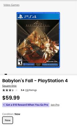 Babylon Fall PlayStation 4