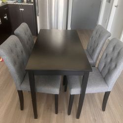 Table and 4 Chairs